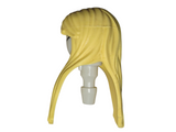 Playmobil Female Light Yellow Hair Wig long hair at back and over left shoulder rubbery (No Face)