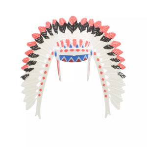 Playmobil 30 63 0643 & 30 63 0653 Indian chief head band and feathers 5247 , 9847