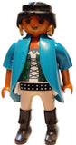 Playmobil 6434 Pirate female earrings green laced shirt long blue coat