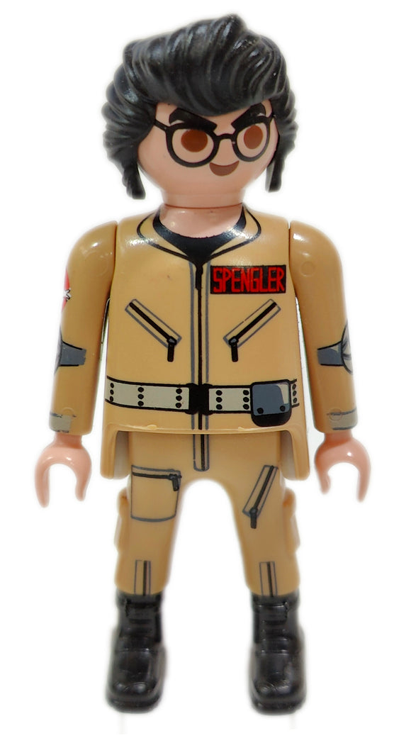 Playmobil 30 00 0294 Ghostbuster Spengler (beige uniform, black hair, glasses) 9224