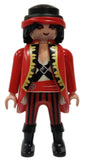 Playmobil 30 00 2843 30002843 Pirate captain, long black hair, long red coat 5347 5947