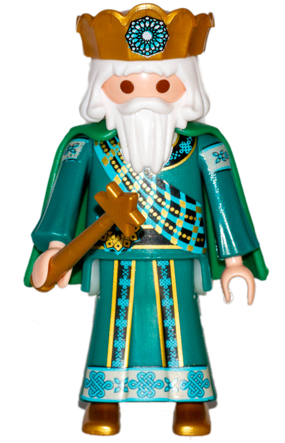 Playmobil 9497 Wise King 30 00 2904 white hair and long beard, green robes