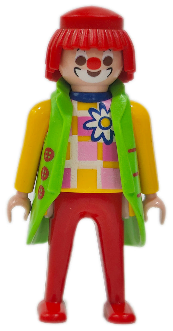 Playmobil 30 00 4834 Clown, red hair, yellow/red clothes, long green coat 70212