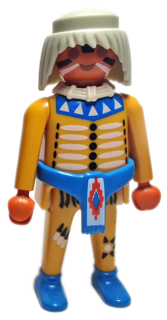 Playmobil 3396 western indiens guerrier indien Geobra 1974 - Jeux & Jouets Playmobil 3396 western indiens guerrier indien Geobra 1974 - Jeux & Jouets