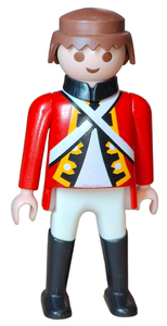 Playmobil 30 00 9582 Navy officer, red coat, high black boots 5140
