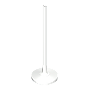 Playmobil 30 02 2460 WHITE long POLE FOR SIGN, WITH ROUND BASE