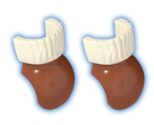 Playmobil 30 04 5582 Brown and white Mitten with fur cuff