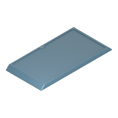 Playmobil 30 07 2363 grey Sign, rectangular, wide, with beveled ends, System X