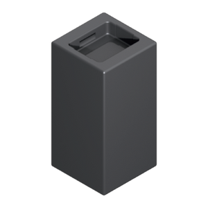 Playmobil 30 07 2383 Grey Block, System X, sockets in ends