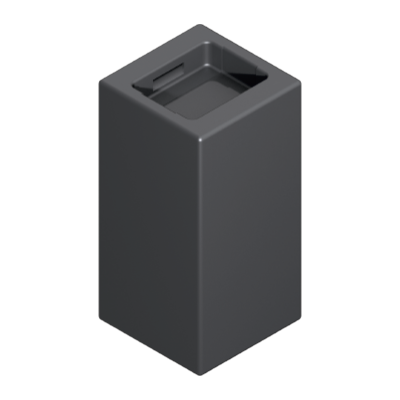 Playmobil 30 07 2383 Grey Block, System X, sockets in ends