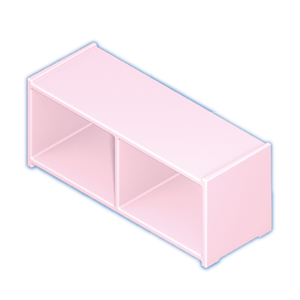 Playmobil 30 08 4993 light purple Counter unit, two open front sections