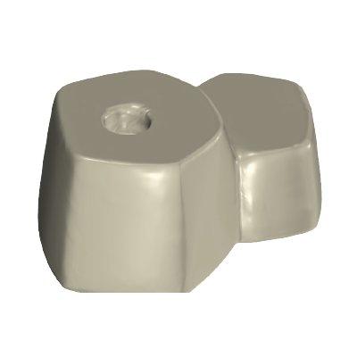 Playmobil 30 08 9920 Grey Rock Formation, Small, 1 Hole, 1 Clip