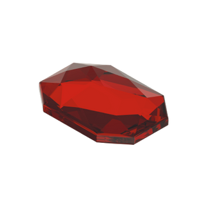 Playmobil 30 09 4942 Deep Red oblong octagonal jewel