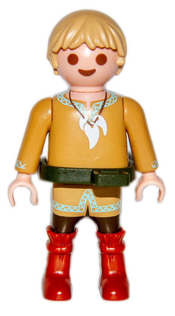 Playmobil 30 10 4340 Viking boy child, blond hair, beige/brown clothes 70038 70457