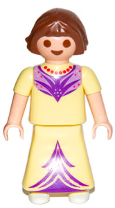 Playmobil 30 11 4040 child girl Princess, brown hair, yellow dress 70107