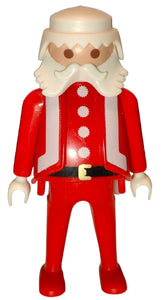 Playmobil 30 13 1090 Christmas father, Santa, fat, red vest with white trim, parted beard