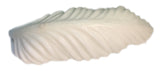 Playmobil 30 20 5140 white feather, lies flat on hat, peg under middle for tricorne hat