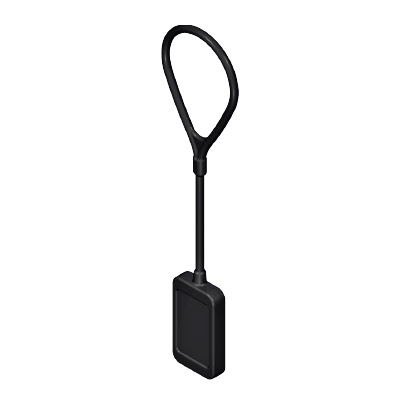 Playmobil 30 21 1383 Black MP3 Player (small rectangular panel with neck loop)