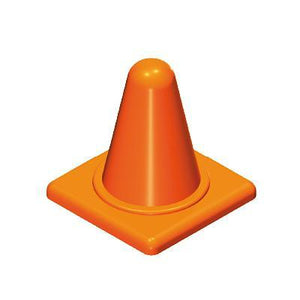 Playmobil 30 22 6530 Small orange traffic warning cone / pylon / bollard