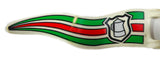 Playmboil 30 63 3810 Flag, narrow pennant with clips (wavy), red/green stripes, coffeepot crest