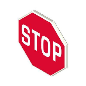 Playmobil 30 63 4784 STOP Traffic Sign red octagonal