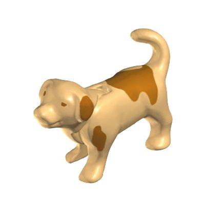 Playmobil 30 63 5372 baby dog puppy, tan with brown spots