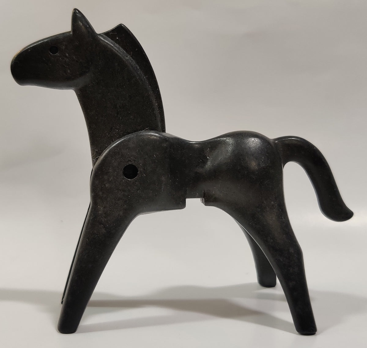  Playmobil 30 65 0390 Horse (old-style) Cheval CABALLO Pferd Black Illustration 