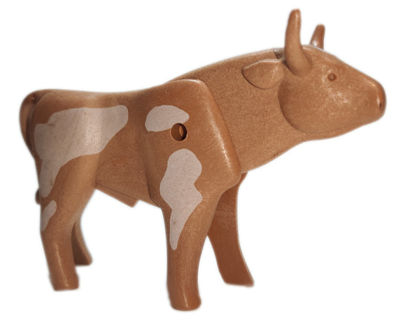 Playmobil 30 66 1280 Brown Bull with white spots