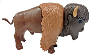 Playmobil 30 66 5590 brown bison with tan shoulders 3731 3874 7038 7024