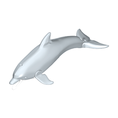 Playmobil 30 66 6010 grey and white adult dolphin