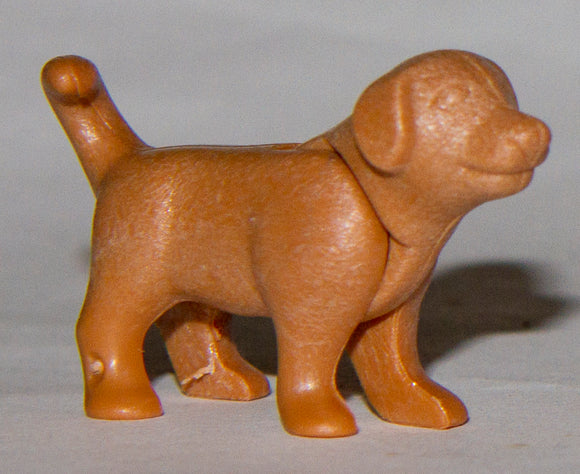 Playmobil baby dog brown standing puppy 30 67 1010