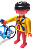 Playmobil 30 00 4340 Racing Cyclist with vintage blue bicycle 3710 9974