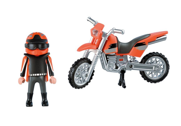 Playmobil 5115 Enduro Motorcycle with Rider Complete