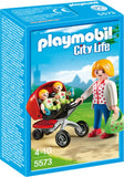 Playmobil 5573 Mother with Twin Stroller (Mint in Box)