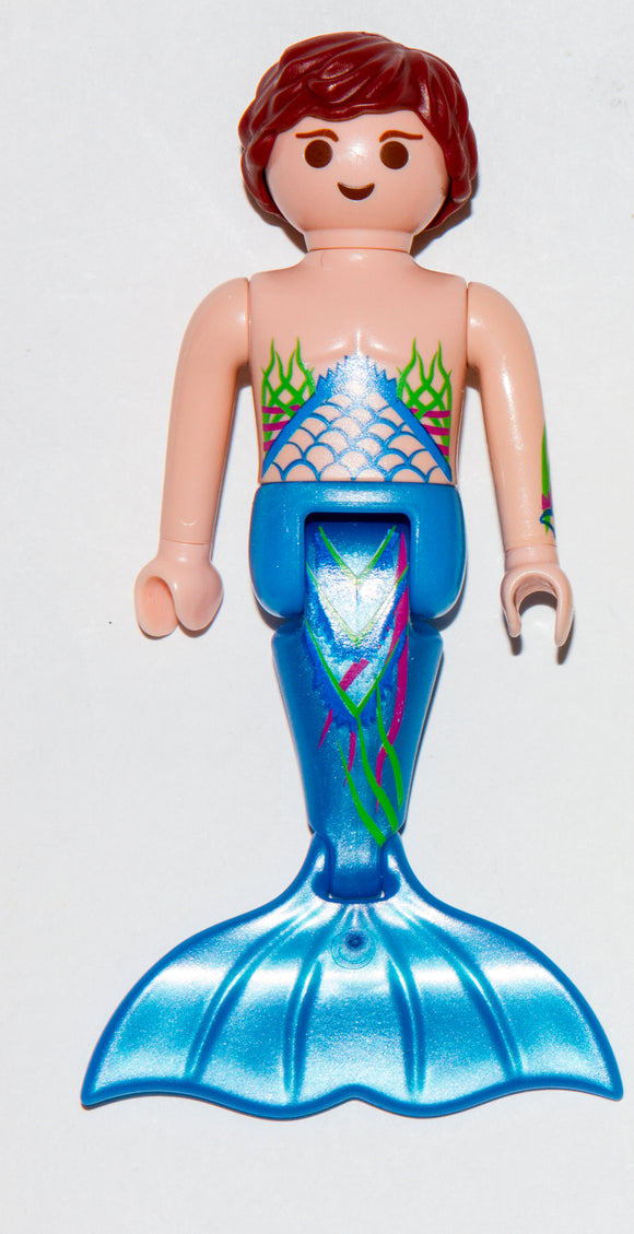 Playmobil 70100 Family shell Male Blue Mermaid New Style