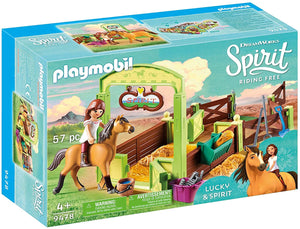 Playmobil 9478 DreamWorks Lucky and Spirit with Horse Stall new in box