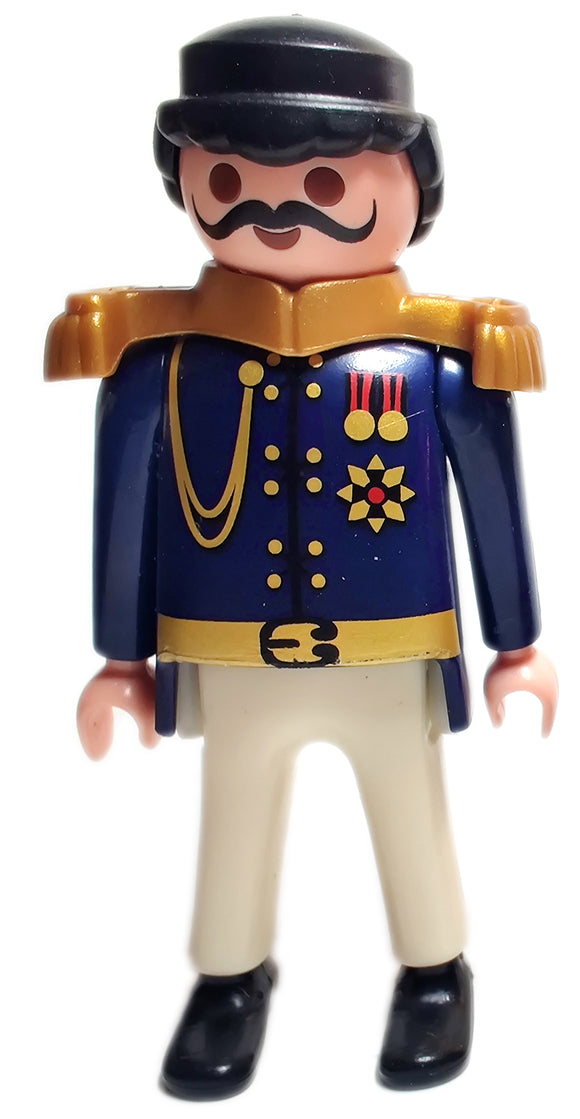 Playmobil King blue uniform with medals and gold epaulets 9876