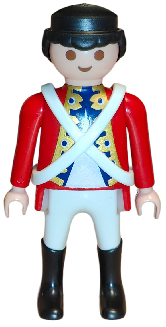 Playmobil British sailor officer red uniform with white straps 9886 A