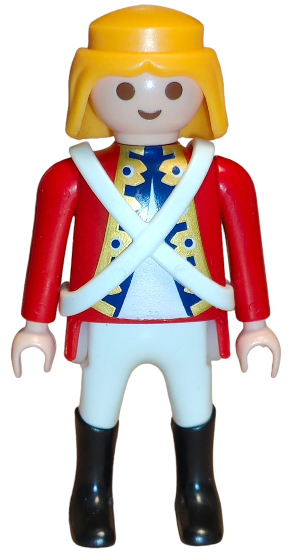 Playmobil British sailor officer red uniform with white straps 9886 B