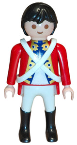 Playmobil British sailor officer red uniform with white straps 9886 C