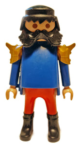 Playmobil Big Belly Split Black Beard Gold Armoured shoulders