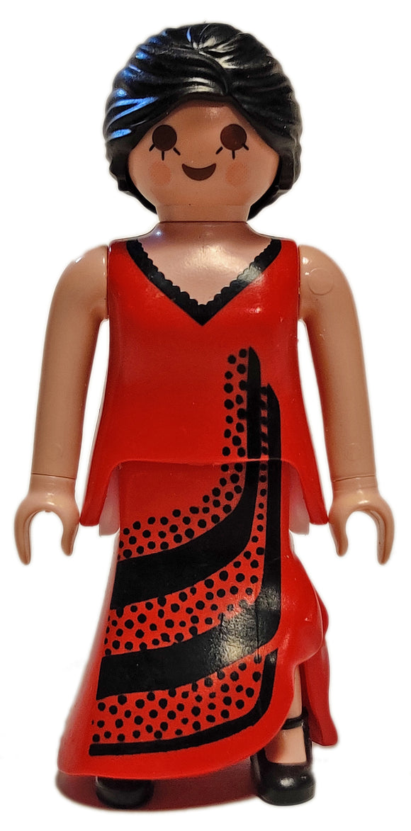 Playmobil 6323 Western Family Flamenco Dancer Red Spanish Dress
