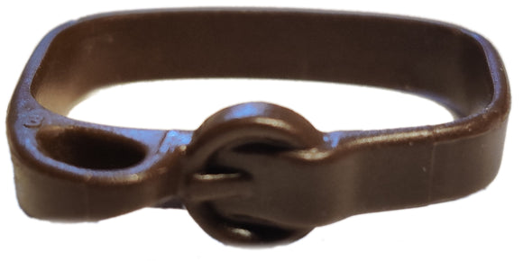 Playmobil Dark Brown Belt sword-loop at front on left