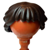 Playmobil 30 22 6622 very dark brown Wig Hair (No Face)