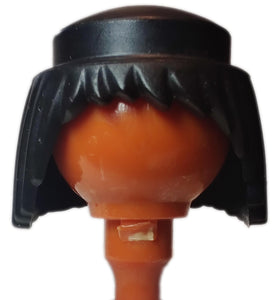 Playmobil 30 09 5470 black straight Perücke-Medizinmann wig hair (No Face)