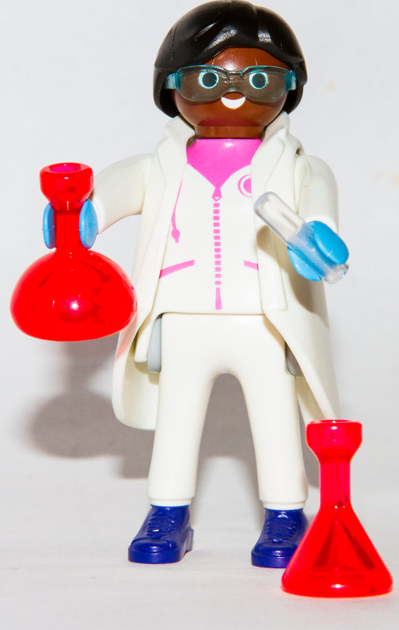 Playmobil 70026 Series 15 Girls Scientist with beakers and test tubes
