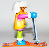 Playmobil 9333 Series 13 Girls Skier Winter Sports Ski Equipment Skis & Poles