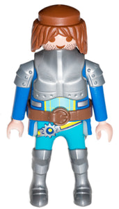 Playmobil 30 00 4704 30004704 Novelmore knight long brown hair blue silver armour 70187