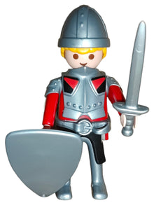 Playmobil soldier knight with shield, breast plate, sword, dagger and helmet - Promotional figure