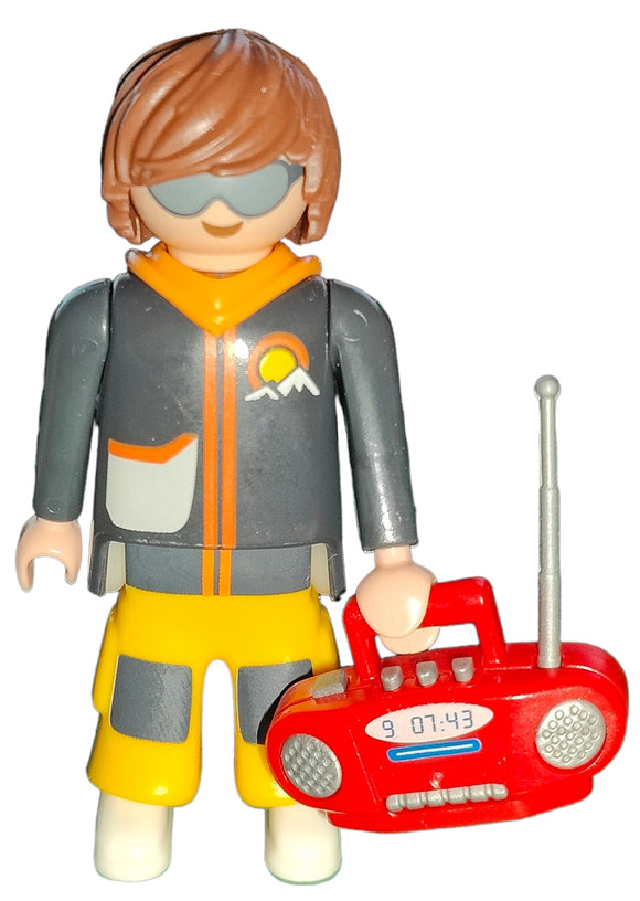 Playmobil break dancer skateboarder with radio - Promotional figure